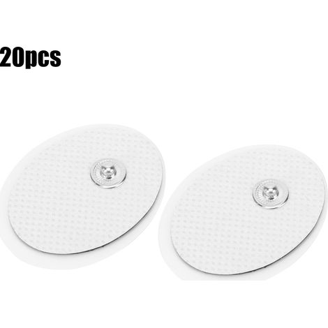 20 électrodes de 3 x 4 cm pour la physiothérapie, patchs adhésifs pour massage, plaques cellulaires ovales (1/5)
