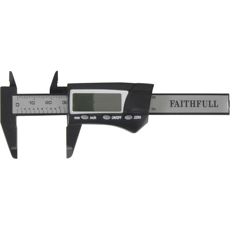 Faithfull FAICALDIG75 Mini Digital Caliper with 75mm Measurement Capacity (1/2)