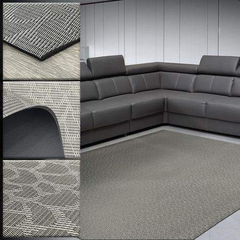 Tapis Vinyle tressé pour Salon - Tapis Cuisine Lavable - Tapis extérieur - Tapis de Cuisine - Tapis Vinyle Cuisine - Tapis Couloir (1/5)