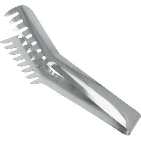 Pince à Spaghetti, Acier Inoxydable, 20 cm, Argent, 19,99 x 3 x 3 cm, 20 g (1/2)