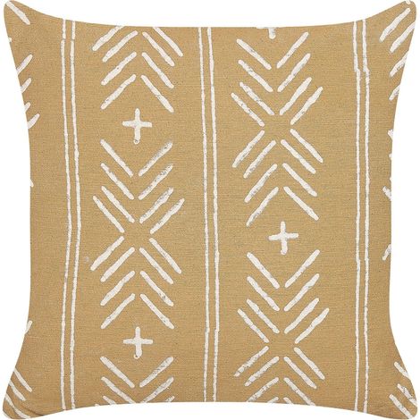 Dekokissen BANYAN Baumwolle 45 x 45 cm Sandbeige Geometrisches Muster (1/5)