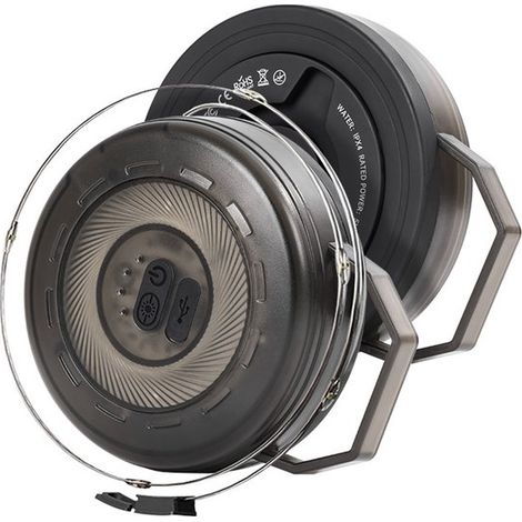 Luce da campeggio, 2 in 1, essenziale per il campeggio, facile da trasportare, 10 metri, ricaricabile, impermeabile, luce per tenda a 6 livelli, portatile (1/5)