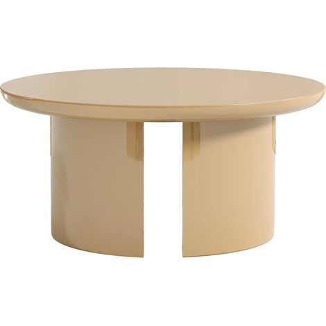 Tavolino in MDF Beige laccato - DERLALI (1/3)