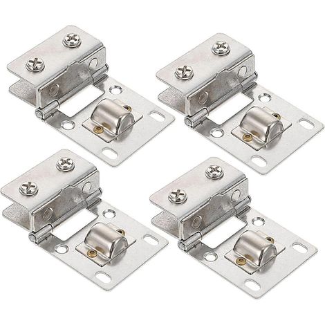 Gatuida Lot de 4 charnières en acier pour portail en verre, robustes et sans cadre (1/5)