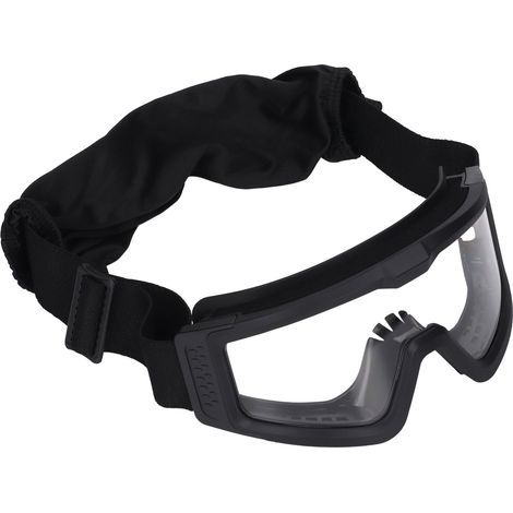 Abnehmbare Outdoor-Brille, UV-Schutz, stoßfest, verdickt, Camping- und Fahrradbrille, schwarzer Rahmen (1/5)