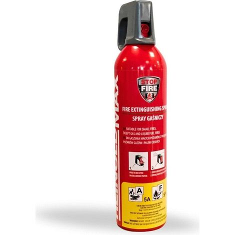 Estintore carcommerce ReinoldMax 750 ml alluminio 263 mm