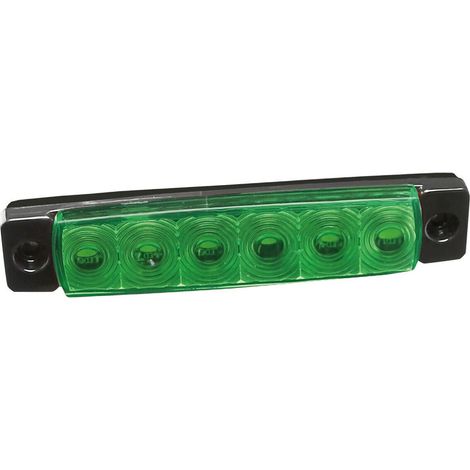 Luce decorativa - 6 Led - 12/24V - Verde (1/5)