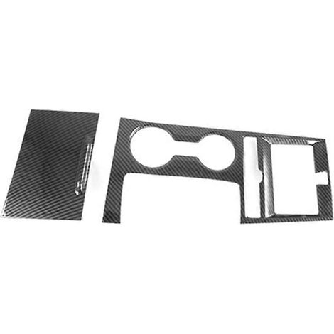 2Pcs Auto Carbon Fiber Center Konsole Shift Panel Wasser Tasse Halter Abdeckung Trim Aufkleber für K5 2020 2 (1/5)
