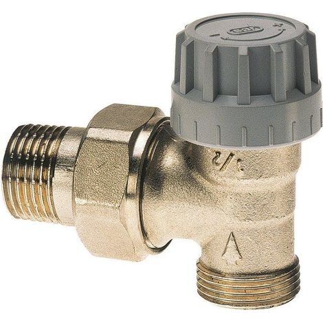 Robinet thermostatique pour radiateur eau chaude, équerre mâle M22-1/2'' (15/21) - Senso EuroSar, Comap