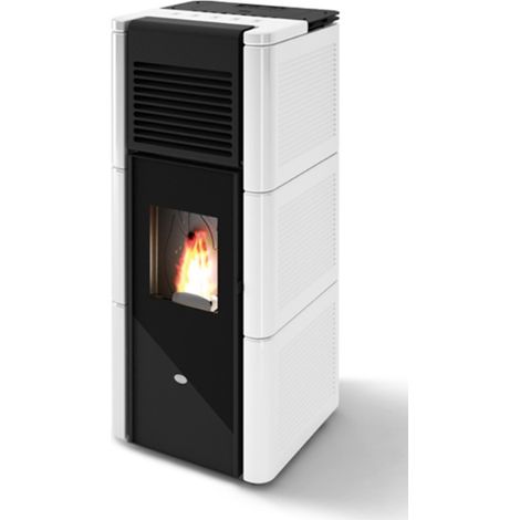 Estufa De Pellet Eva Calòr ZOE 901647400 Acabado Blanco (1/5)