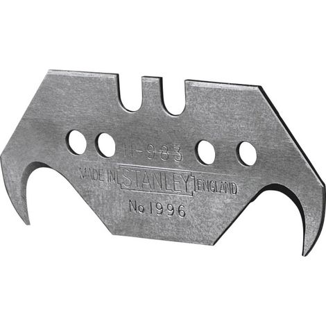 Stanley Tools 1996B Hooked Knife Blades Pack of 100
