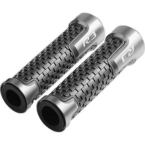 Accessoires moto : leviers de frein et d'embrayage pliables et extensibles, poignées, embouts pour Yamaha YZFR3 et YZF R3 (2017-2015) – Gris (1/5)