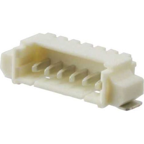 Connettore picoblade maschio 6vie da circuito stampato con aletta
