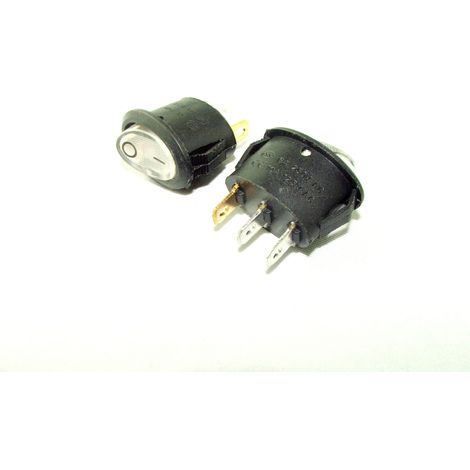 INTERRUPTOR BASCULANTE OVALADO ON-OFF BLANCO