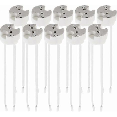 Lot de 10 douilles GU5.3/MR16 avec câble 12 V pour ampoules LED halogènes spot (1/4)