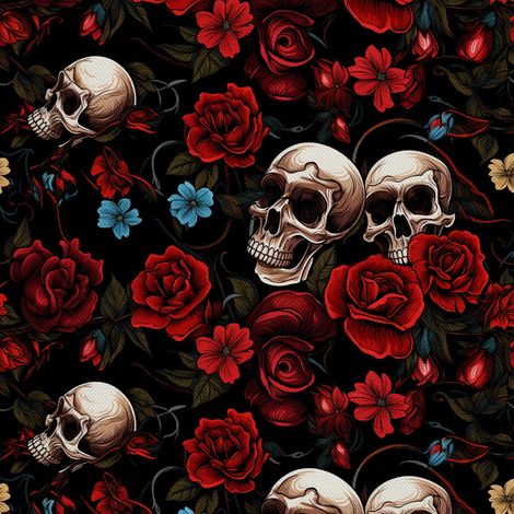 Tela decorativa para exteriores Oxford - Motivo de calavera I DX4527 (1/5)