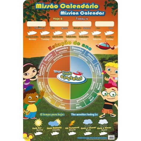 didaktisches poster portugiesischer kalender kleine einsteins