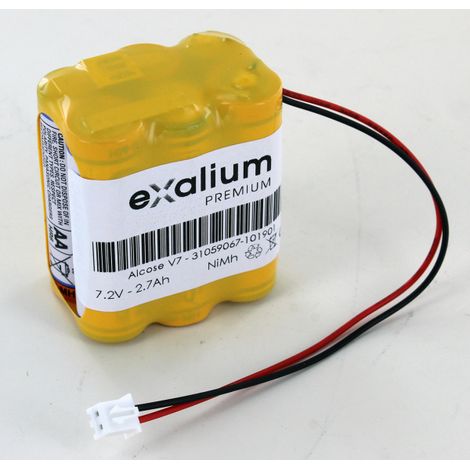 Batterie 7.2V 2.7Ah pour Alcose V7 Alarme
