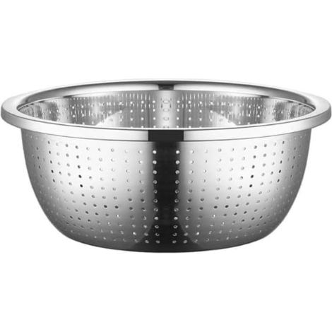 Passoire à riz ronde en acier inoxydable, panier robuste – (1/5)