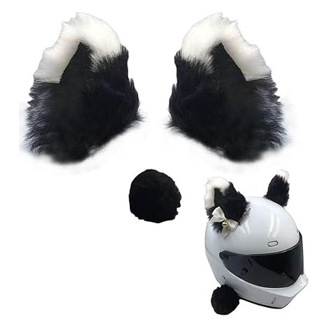Casque de Moto Décoratif, deco casque moto, De Ornement De Casque d'Oreilles De Chat, Accessoires De Moto, oreille de chat, accessoire casque moto (1/5)