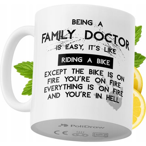 Lustige Kaffeetasse mit witzigem Textdesign für Hausärzte – ideal für Geburtstage, Namenstage und Feiertage. Hochwertige Tasse für besondere Anlässe, ob zu Hause, im Büro oder bei der Arbeit. Farbe: W