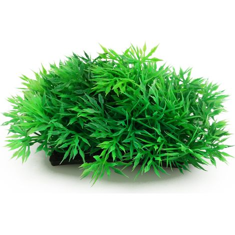 Plante aquarium accessoires déco gazon eau pour aquarium en plastique vert artificiel - idéal pour débutants, usage quotidien (1/5)