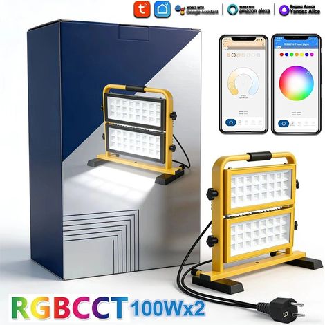 Tuya Proiettore LED RGBCCT a Doppia Testa 200W Smart WiFi e Bluetooth (1/5)