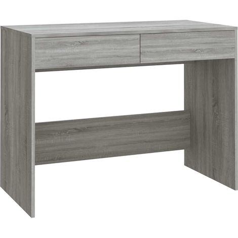 Maison Exclusive - Schreibtisch Grau Sonoma 101x50x76,5 cm Holzwe (1/5)