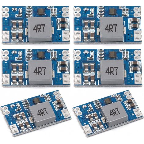 Convertisseur DC-DC Mini 560 Buck Converter 5A Mini560 Taille Ultra Petite Module Alimentation Haute Efficacité Abaisseur Tension Continu Compatible avec Arduino Transformateur Lot de 6 Pièces (1/5)