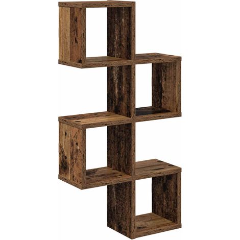 Scaffale da parete A parete Legno antico 39 x 15 x 76 cm vidaXL (1/5)