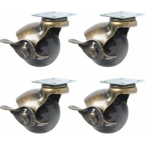 4Pcs Furniture Leg Casters (1.5inch (40mm) - with brake) (1/5)