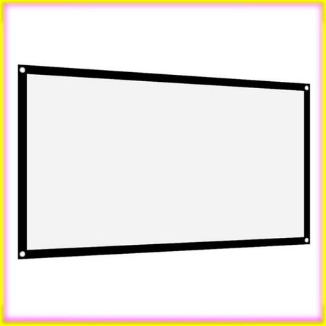keenso Écran de projecteur blanc sans plis 16:9 épaissir l'écran de Projection de rideau son piece 100 pouces (87 X 49,2 72 pouces (1/5)