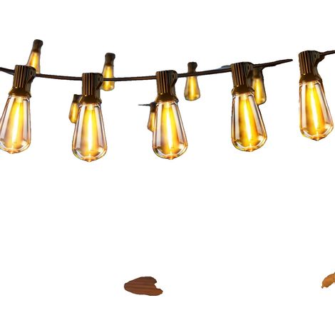 Guirnalda de luces LED, 8 modos de iluminación, diseño impermeable, 46,6 m, 80 bombillas (1/2)