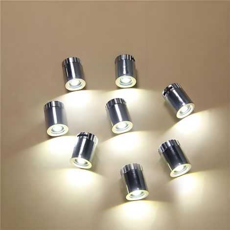 Led Lights - 8 Pcs Battery Powered Mini Led Lights - For Dollhouses And Miniature Decor - 7 Colors Including White - Plastic (1/5)