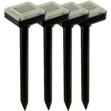 Aihontai® 4 x énergie solaire ultrasons répulseur taupe pour jardin - aussi pour rats, souris, campagnol etc - Répulsif anti taupes
