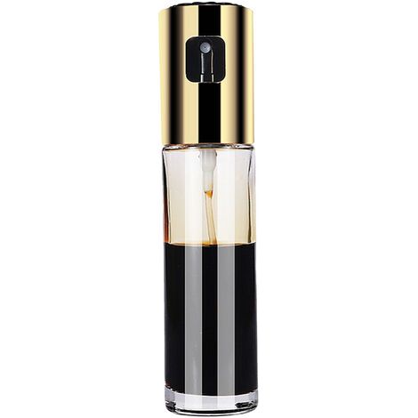 Pulvérisateur d'huile d'olive pulvérisateur 100 ml distributeur d'huile rechargeable pour griller salade cuisson barbecue bouteille barbecue vaporisateur de cheveux (or) (1/5)