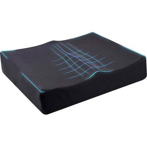 Coussin de siège Extra-Large, Coussin en Mousse à mémoire de Forme, Coussin de Bureau, Ergonomique, Coussin de siège pour Voiture, Coussin de soulage (1/5)