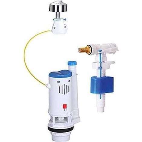 Kit mécanisme WC - ROUSSEAU - 3/6L - Robuste et complet - Certifié NF - Silencieux et fiable