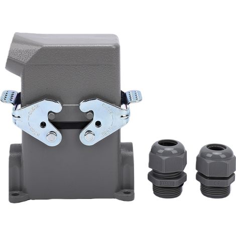 Connettore robusto a 10 pin, impermeabile IP68, spina industriale per l'aviazione, porte a connessione rapida su entrambi i lati. (1/5)