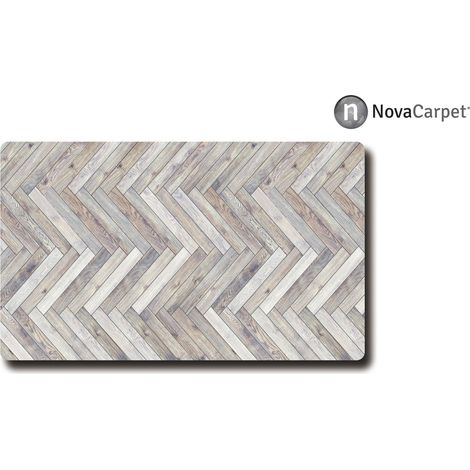 Pasillero de vinilo Parquet Ceniza 60x200cm (1/2)