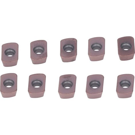 10 plaquettes de tournage en carbure, indexables et revêtues, pour porte-outil de tournage CNC sur bois. (1/5)