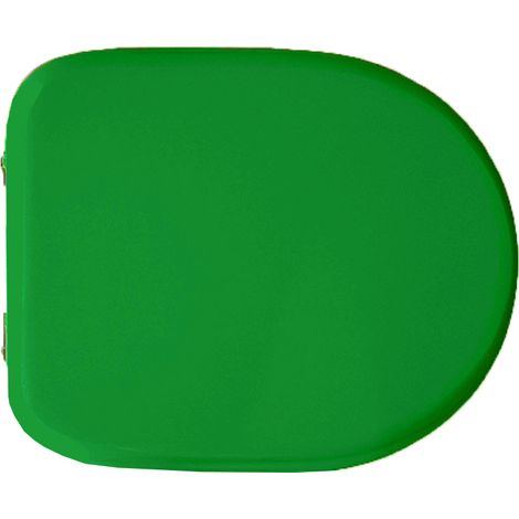 Sedile wc coprivaso Verde Bertocci per RAK vaso Compact 43,5 x 36 cm copriwater interasse cerniere 16 cm con sedile in legno colato Verde Bertocci (1/2)