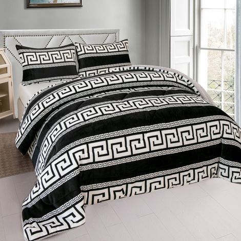Edredón Invierno Borreguillo Nórdico de Microfibra - 180x240cm con 1 Funda Almohada - 240x260cm con 2 fundas Almohadas- Edredón Extra Suave, Cálido, Gruesa (1/5)