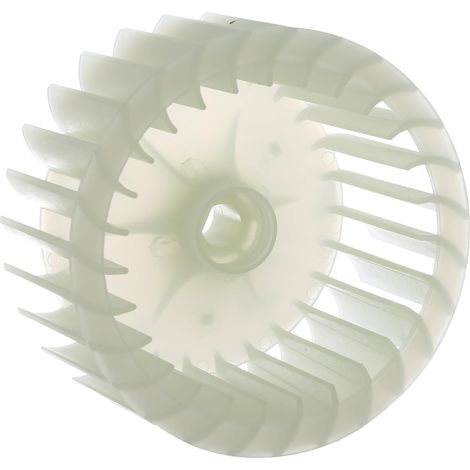 White Plastic Condenser Cooling Imperllor Fan Blade Assembly To Fit Beko Tumble Dryers