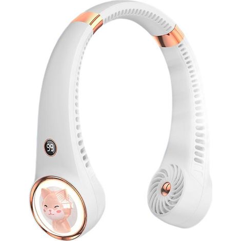 ventilateur Cou Sans Lame Conception De Casque Avec 3 Vitesses Ventilateur Rechargeable Usb Pour Intrieur Extrieur Ventilateur Cou Sans Lame Cad (1/3)