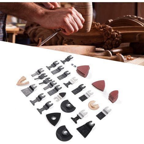 100 Stück universelle oszillierende Sägeblätter aus hochkohlenstoffhaltigem Stahl, Schneidwerkzeug für Holz, Kunststoff und PVC, kompatibel mit Bosch Multi X (1/5)