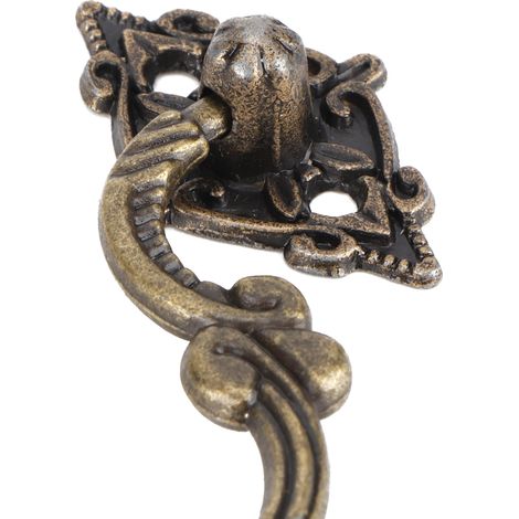 Poignets Antique pour Boîte Bois - Pack de 10 Accessoires Ébénisterie Zinc Alloy Bronze (1/5)