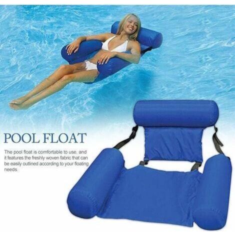 Aufblasbare Poolmatratze, aufblasbares Badebett, Wasserhängematte, 4-in-1-Liegestuhl, Luftmatratze für den Pool, aufblasbare Hängematte für den Pool, aufblasbare Hängematte für Erwachsene (1/5)