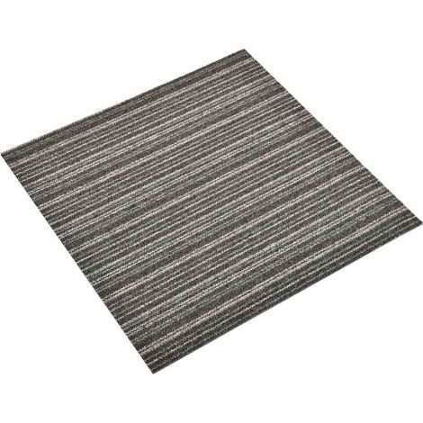 Teppich 20 pcs Gestreiftes Anthrazit 50 x 50 cm