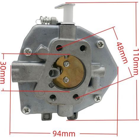 Carburatore per tosaerba Briggs & Stratton - Compatibile con i motori di riferimento 846082/808084/808256/808371, Ref. 808-047 (1/5)